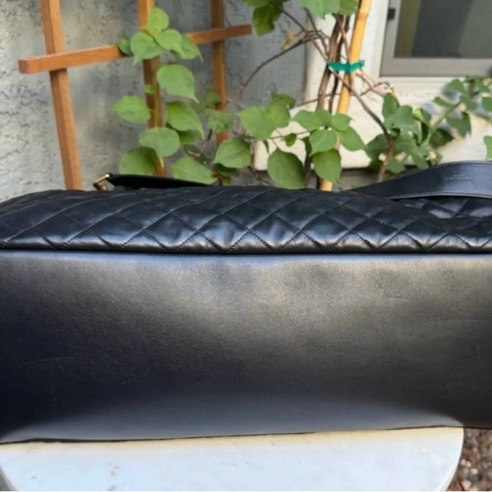 🔥 YSL - Saint Laurent ES Giant Travel Weekender Bag in quilted leather - Picture 11 of 15